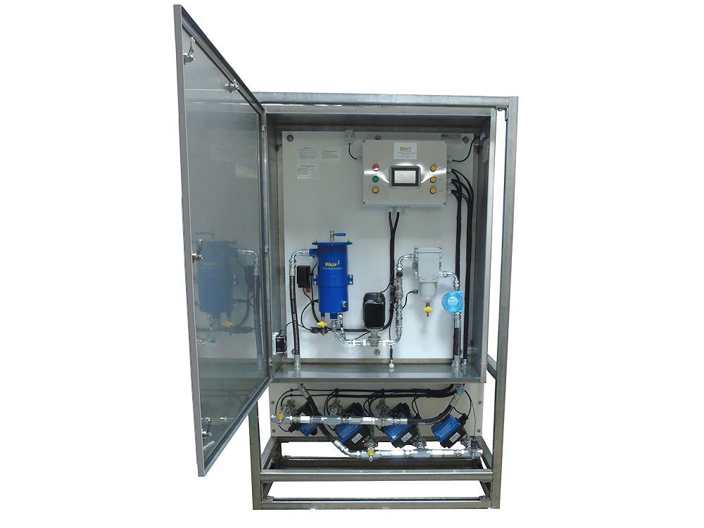 This 10 lit/min system in an enclosure on a frame, includes the 3 tank changeover add-on.